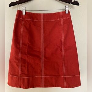 Uniqlo Red A-Line Skirt